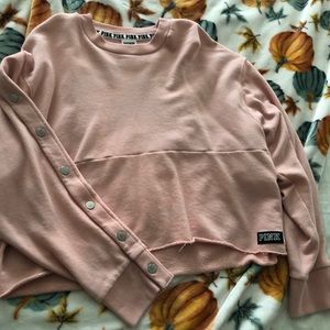 PINK crop sweatshirt NWOT